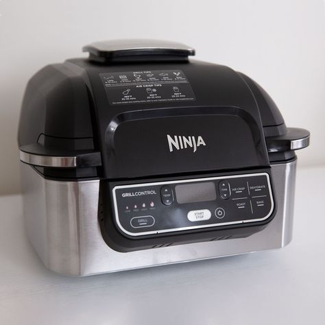 The Ninja Foodi Indoor Grill has five cooking functions, including grill, air fry, and dehydrate, but it’s boxy and takes up a lot of space, so it may not fit in all kitchens. Vegetable Kabobs, Driven By Decor, Baked Roast, Indoor Grill, Veggie Tray, Grill Grates, Cooking Guide, Ninja Foodi, Cooking Pan