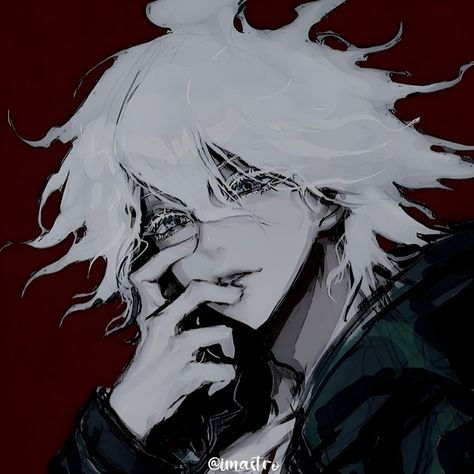 Nagito Komaeda Pfp, Komaeda Icon, Danganronpa Nagito, Male Icon, Nagito Komaeda, Danganronpa, Books, Hair