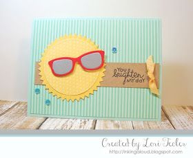 You Brighten My Day card-designed by Lori Tecler/Inking Aloud-stamps from Paper Smooches Vision Quotes, Pocketful Of Sunshine, Weather Cards, Birthday Friends, Paper Smooches, Moon Clouds, Summer Cards, Handmade Card Ideas, Forever In Our Hearts