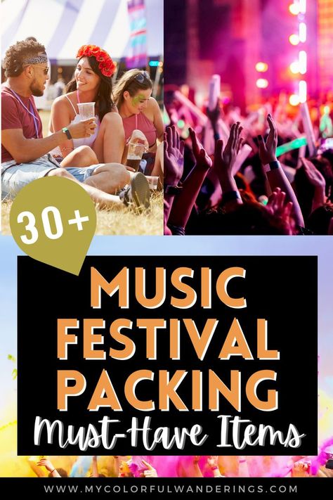 Ever wanted to go to one of those Instagram-worthy music festivals you see plastered all over social media? You might not know it but it actually takes some preparation!! Get our ultimate guide for what to pack for music festivals, what to wear to music festivals and so much more!! Lollapalooza, Coachella, Railbird Festival, Forecastle Fest, Louder Than Life, Bonnaroo Arts and Music Festival, The Albuquerque International Balloon Festival in New Mexico USA Bucket List | Bucketlist Louder Than Life Festival Outfit, Railbird Festival Outfit, Railbird Festival, Festival Packing, Festival Packing List, Welcome To Rockville, Oktoberfest Germany, Festival Guide, Balloon Festival