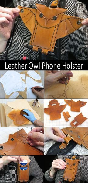 Leather Tutorial, How To Make Leather, Denim Bag Diy, Diy Leather Projects, Diy Denim, Denim Jewelry, Denim Purse, Bag Diy, Phone Holster