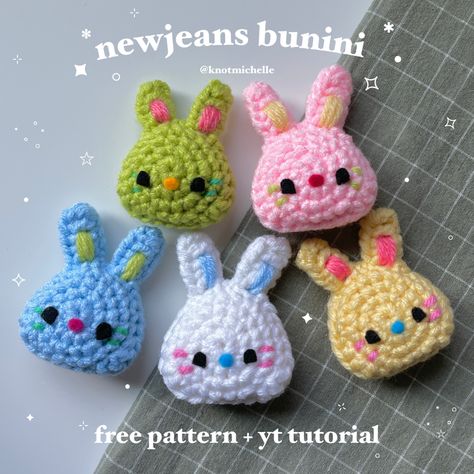 Keychain Crochet Pattern, Beginner Friendly Crochet, Unique Tools, Pola Amigurumi, Crochet Baby Toys, Free Amigurumi Patterns, Yarn Sizes, Crochet Keychain, Crochet Bunny