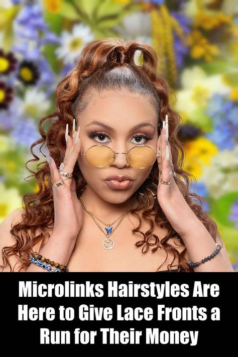 Microlinks hairstyles are a great way to add length to your style. Microlinks are a great way to try new hair color without the committment. Microlinks Hairstyles, Microlinks Black Hair Styles, Microlinks Black Hair, Black Hair Styles, Lace Fronts, Black Hairstyles, New Hair Colors, New Hair, Hair Inspo