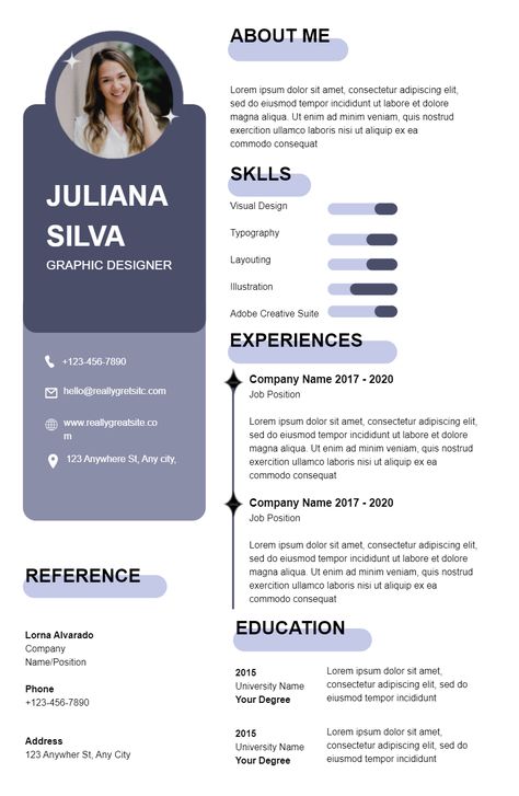 Eye Catching Resume, Create Resume Free, Graphic Design Resume 2023, Resume For Graphic Designer Creative Cv, Cv Design For Graphic Designer, Cv Of Graphic Designer, Resume Creative Ideas, How To Create A Resume, Resume Design For Accountant