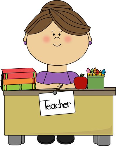 Teacher Sitting at a Desk Clipart For Teachers, Teacher Images, Letter To Teacher, Reading Street, Teacher Clipart, School Clipart, Fact Sheet, School Counselor, School Counseling