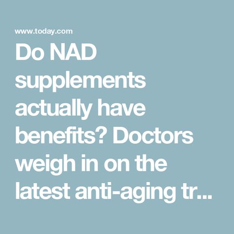 Do NAD supplements actually have benefits? Doctors weigh in on the latest anti-aging trend Nad Supplement Benefits, Nad Benefits, Ayurveda Herbs, Trendy Kitchen Design, Daily Supplements, Warm Wood Tones, Prevent Aging, Trends For 2024, Kitchen Design Trends