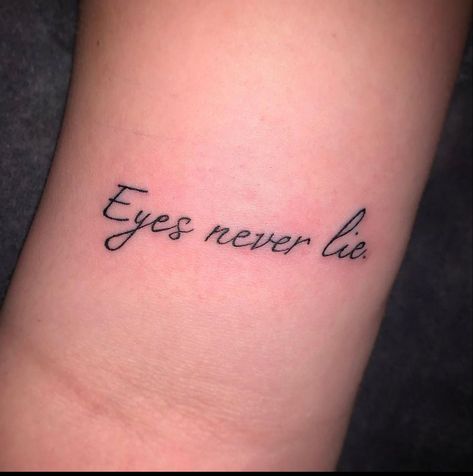 Eyes Never Lie Tattoo, The Eyes Chico They Never Lie Tattoo, Enigma Tattoo, Eyes Never Lie, Deep Tattoo, Hip Tattoo Designs, Snow Flake Tattoo, Magic Runes, Small Shoulder Tattoos