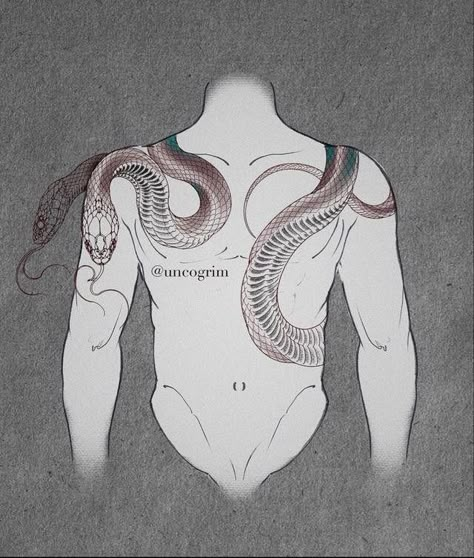 Snake tattoo Long Tattoos, Tattoo Snake, Snake Tattoo Design, Dark Art Tattoo, Tattoo Style Drawings, Japanese Tattoo Art, Dark Tattoo, Snake Tattoo, Black Ink Tattoos