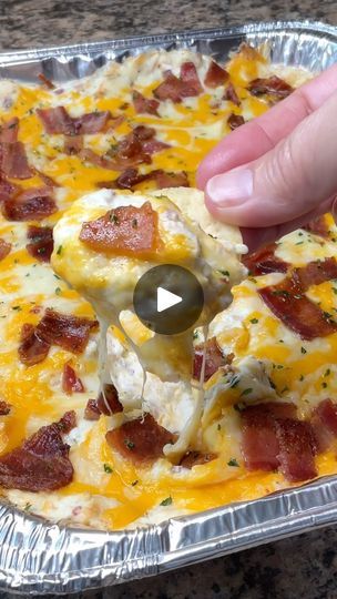 70K views · 7.1K reactions | For day 2 of my game day snacks series is this delicious Baked Crack Chicken Dip! Recipe at the end of the video! #crackchicken #dip #appetizer #snack #gameday #football #fall | Carman Wilken | Nick Gallant · Sunny Side Up Carman Wilken, Gameday Appetizers, Bacon Cheese Dips, Football Appetizers, Chicken Dip Recipe, Game Day Appetizers, Dip Recipes Easy, Chicken Dip, Chicken Dips