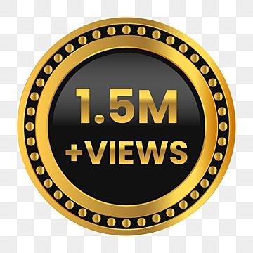 5 Million Views Logo, 1million Views Logo, 1 Million Views Logo, Million Views Logo, Png Youtube, Grass Photoshop, Png Pic, 5 Million, Gujarati Photo