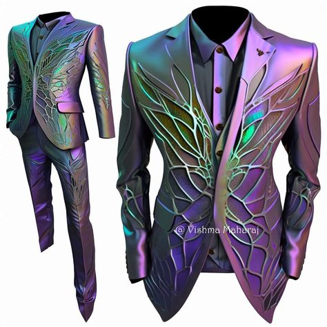 Fantasy Gala Outfit Male, Purple Fantasy Suit Male, Fairy Suit Men, Creative Suits Mens Fashion, Mens Fantasy Fashion, Fantasy Suits Male, Fantasy Fashion Male, Vishma Maharaj, Fancy Suit