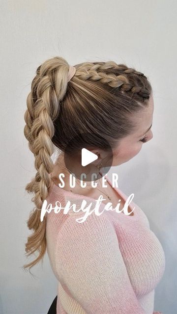 Poppy ✨️♏️ on Instagram: "SPORT HAIRSTYLE pt10 SOCCER ⚽️ Comment the next sport for my next video !!   PREVIOUS EPISODES available on my feed: Pt1: Athletics 🥇 Pt2: Roller blading 🛼 Pt3: Yoga 🧘🏼‍♀️ Pt4: Basket-Ball 🏀 Pt5: Horse riding 🐎 Pt6: Ice skating ⛸️ Pt7: Running 🏃🏼‍♀️ Pt8: Volley-ball 🏐 Pt9: Dance 💃   ( I can do a part 2 of any of your fav already listed )" Yoga Hairstyle, Roller Blading, Soccer Hairstyles, Sports Hairstyles, Volley Ball, Next Video, Ice Skating, Horse Riding, Buns