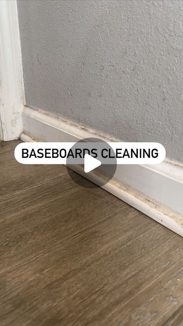 Kellsie Zapata | Cleaning Tutorials & Motivation on Instagram: "Baseboard cleaning isn’t something most of us look forward to, but it can give your clean home the perfect finishing touch. If it’s been a while since you’ve cleaned your baseboards, and they look similar to this, they probably need a deep clean. Let me show you how I tackle this cleaning project. First, I vacuum them. I pay extra attention to the crevices like corners and where the trim meets the floor. After removing the loose dirt and dust, I work on any stains and buildup. I’m using @spraywayclean All Purpose Cleaner. This foam action product will clean, disinfect, and deodorize. It removes dirt, handprints, grease spots, scuff marks, and grime from surfaces throughout your home. Plus, it comes in three different scents. I Clean Floor Boards Tips, How To Clean Wall Borders, How To Clean Trim Baseboards, Clorox Wand For Baseboards, Base Board Ideas Diy, Clean Doors And Baseboards, Deep Clean Baseboards, Mop Board Trim Ideas, Cleaning Hacks For Baseboards