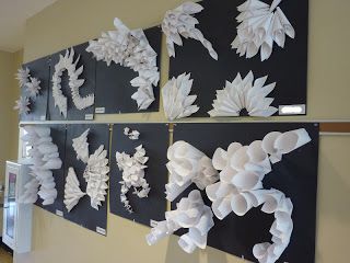 The Calvert Canvas: Adventures in Middle School Art!: Sculptural Paper Relief Middle School Sculpture Art Projects, Paper Sculpture Art, Paper Relief, 3d Art Projects, 7th Grade Art, High School Art Lessons, Sculpture Lessons, Middle School Art Projects, Scott Adams