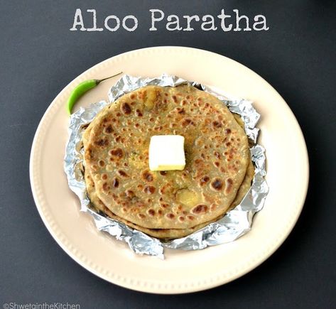 Aloo Paratha - Potato Paratha - Potato Stuffed Flat-bread - Shweta in the Kitchen Arab Dishes, Mooli Paratha, Indian Flatbreads, Stuffed Flatbread, Paneer Paratha, Aloo Paratha, Indian Flat Bread, Stuffing Ingredients, Radish Recipes