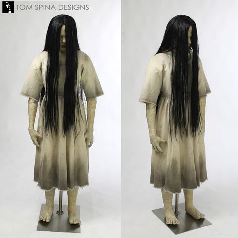 Photos of our life sized custom mannequin to display and preserve a screen used The Ring Samara costume from the 2002 horror film. Samara Costume, The Ring Costume, Horror Dress, Daveigh Chase, Costume Display, Ring Movie, Costume Party Themes, Horror Costumes, Ring Horror