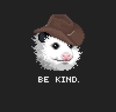 Embroidery Possum, Opossum Cross Stitch, Possum Cross Stitch Patterns, Possum Pixel Art, Possum Cross Stitch, Possum Cowboy, Stitch Witchery, Subversive Cross Stitch, Cross Stitch Funny