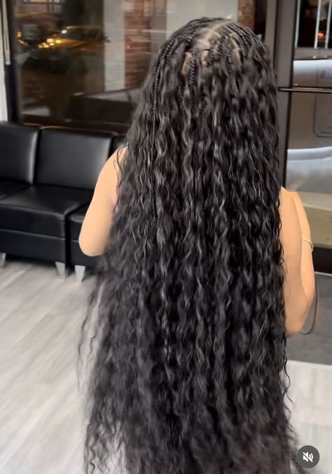 Bussdown Braids, Full Boho Knotless Braids, Bora Braids, Goddess Braids Hairstyles, Cute Braided Hairstyles, Twist Braid Hairstyles, Box Braids Hairstyles For Black Women, Braided Cornrow Hairstyles, Braids Hairstyles Pictures