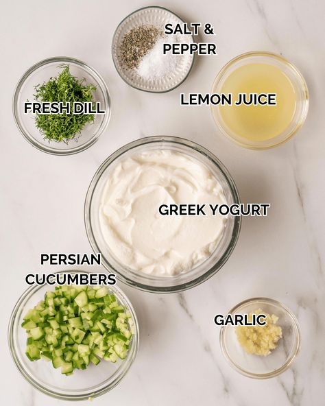 The Perfect Homemade Tzatziki Sauce + 10 Dishes To Serve It With Easy Homemade Tzatziki Sauce, Tzatziki Sauce Recipe Healthy, Best Taziki Sauce Recipe, How To Make Tziki Sauce, Simple Tzatziki Sauce, Mediterranean Diet Tzatziki, Healthy Taziki Sauce Recipe, How To Make Taziki Sauce Greek Yogurt, Vegan Taziki Sauce Yogurt