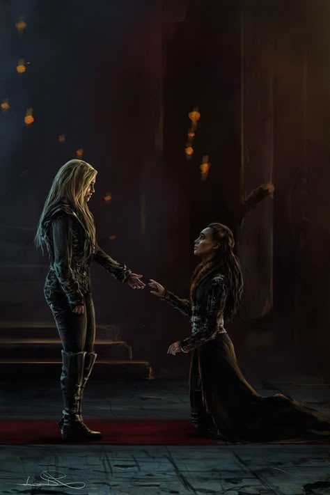 Clarke E Lexa, The 100 Fanart, Clexa Fanart, Lexa E Clarke, Commander Lexa, Lexa Kom Trikru, The 100 Characters, Lexa Y Clarke, Clexa The 100