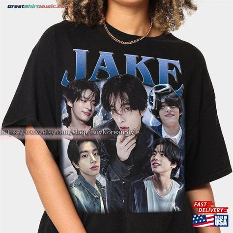 Limited Jake Enhypen Kpop T-Shirt Classic Sweatshirt Check more at https://greatshirtmusic.com/product/limited-jake-enhypen-kpop-t-shirt-classic-sweatshirt/ Kpop T Shirt, Kpop Tshirt, Jake Enhypen, Mens T Shirts, Unisex Shorts, Dream Clothes, Unisex Shirt, Piece Of Clothing, Hoodie Shirt