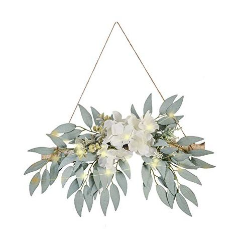 Fireplace Flowers, Artificial Flowers Outdoors, Artificial Wall, Hanging Leaves, Flower Cafe, Log Wall, Wedding Doors, Willow Leaf, Artificial Hydrangeas