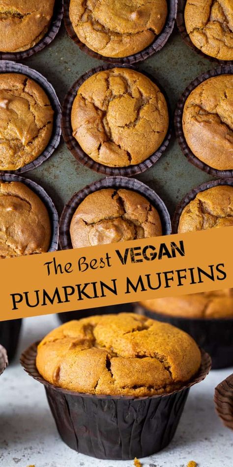 Vegan Pumpkin Chocolate Chip Muffins, Chocolate Chip Muffins Vegan, Muffins Chocolate Chip, Vegan Chocolate Chip Muffins, Chocolate Chip Pumpkin Muffins, Vegan Pumpkin Muffins, Meals Vegan, Vegan Pumpkin Spice, Muffins Vegan