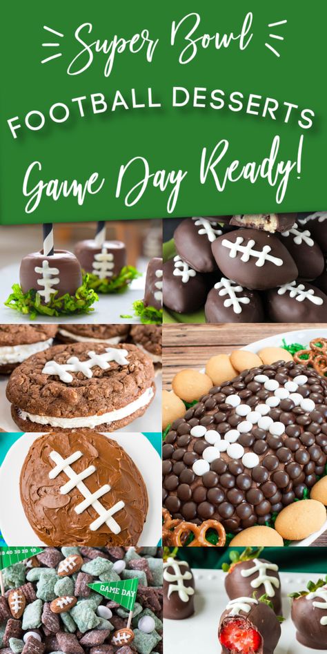 There are some festive recipes you need to try for your next game day gathering! I have rounded up 15 of my personal favorites for you. Take a look... Football Banquet Desserts, Football Birthday Snacks, Desserts For Game Day, Football Desserts Easy, Superbowl Dessert, Gameday Desserts, Football Party Desserts, Football Themed Desserts, Football Shaped Foods