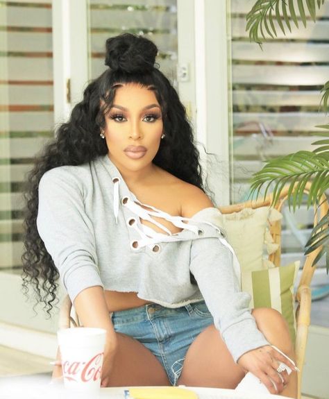 K Michelle Hairstyles, Michelle Wallpaper, Michelle Instagram, K Michelle, Sean Diddy Combs, Diddy Combs, Social Media Followers, Front Lace Wigs Human Hair, Stevie Wonder