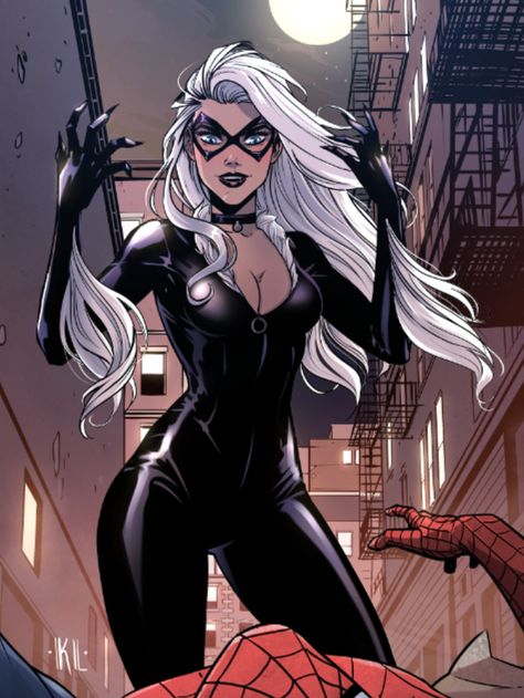 Black Cat Marvel Costume, Black Cat Marvel Spiderman, Marvel Halloween Costumes, Cat Superhero, Black Cat Comics, Spiderman Black Cat, Spiderman Girl, Black Cat Cosplay, Black Cat Costumes