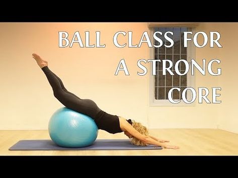 Ball class for a strong core (with Fitbeast Ball) - YouTube Exercise Ball Workout, Ball Workout, Exercise Ball, Strong Core, Whole Body, Emphasis, Ball Exercises, The Whole, Pilates