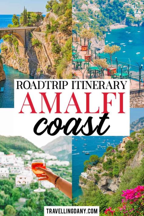 Amalfi Coast Road Trip, South Italy Road Trip, South Of Italy Itinerary, Italy Road Trip, Almafi Coast Italy, Spring Travel Destinations, Amalfi Coast Itinerary, Amalfi Coast Italy, Explore Italy