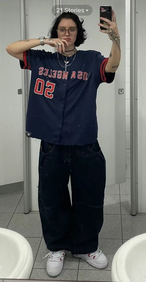 Men’s Baseball Jersey Outfit, Casual Baseball Jersey For Streetwear And Baseball Season, Streetwear Baseball Jersey With Baseball Collar, Streetwear Baseball Jersey For Baseball Season, Streetwear Baseball Jersey, Messi Style, Boyish Outfits, Saving Face, Sports Outfits