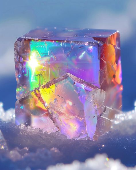 I'm on a crystal kick, what can I say? 💎✨ #Crystal #Gemstone #Jewel #IridescentCrystal #Iridescent #IridescentAIArt #IridescentArt Prism Light, Rainbow Gemstones, What Can I Say, Iridescent Crystal, Beautiful Rocks, Light Art, Pretty Things, Rainbow, Gemstones