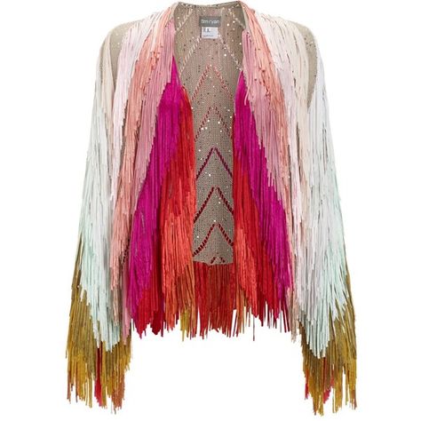 Tim Ryan Multi Sequin Fringe Jacket (134,685 MKD) ❤ liked on Polyvore featuring outerwear, jackets, tops, coats, pink, pink jacket, pink fringe jacket, fringe jacket, red fringe jacket en 3/4 sleeve jacket Sequin Fringe Jacket, Fringed Jacket, Look Festival, Statement Jacket, Fringe Jacket, Mode Inspiration, Burning Man, Festival Outfits, Festival Fashion