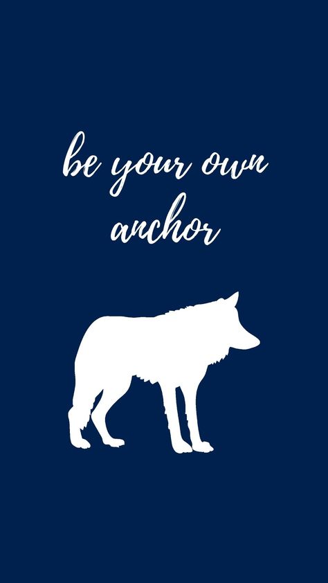 blue "be your own anchor" wallpaper by iaminesmelo Be Your Own Anchor, Anchor Wallpaper, Moose Art, Designer Wallpaper, Wallpapers, Movie Posters, Animals, Blue, Design