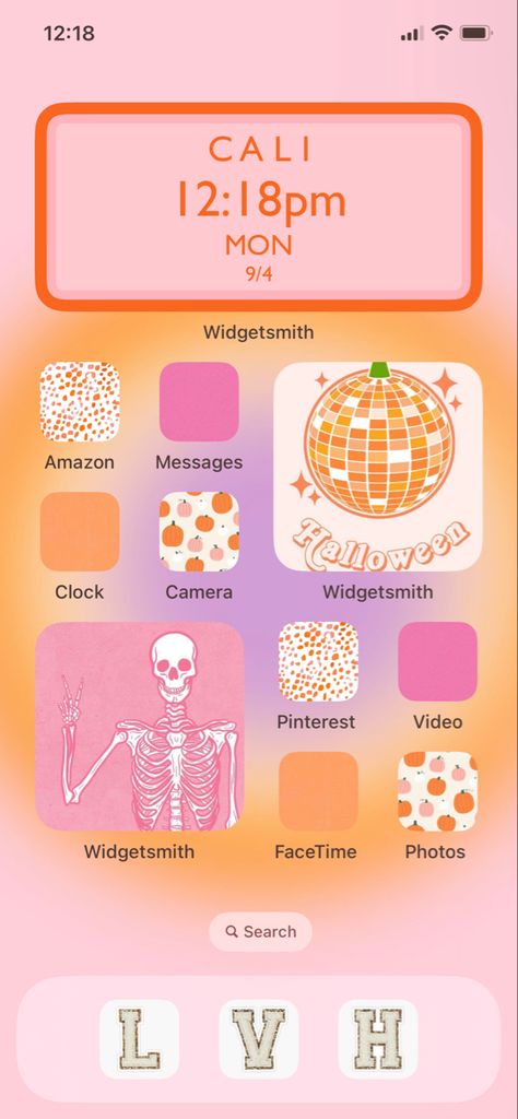 Preppy Phone Screen Ideas, Preppy Halloween App Icons, Halloween Phone Home Screen, Ipad Homescreen Ideas Halloween, Preppy Halloween Widgets, Preppy Fall Widgets, Preppy Fall Homescreen, Preppy Iphone Homescreen, Preppy Phone Ideas