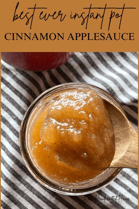 The Ultimate Instant Pot Cinnamon Applesauce Recipe Cinnamon Applesauce Recipes, Homemade Applesauce Crockpot, Applesauce Jello Recipe, Home Made Applesauce, Freezer Applesauce, Easy Apple Sauce, Applesauce Recipes, Canned Applesauce, Crockpot Applesauce