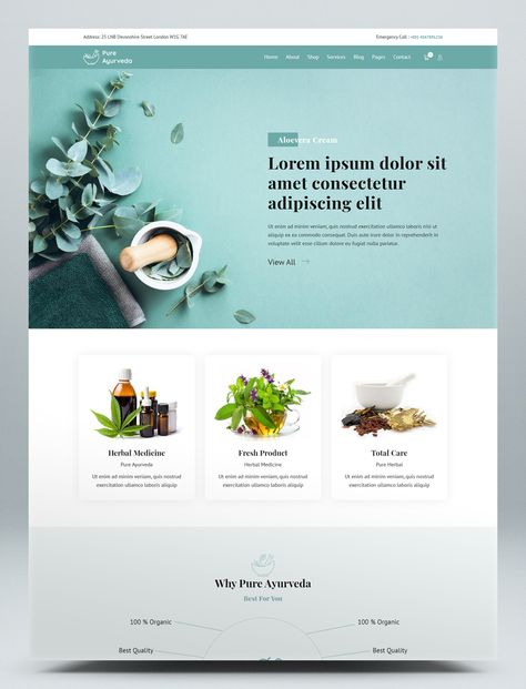 Responsive HTML Website Template Herbal Website Design, Ayurveda Website Design, Girly Invitation, Herbal Design, Website Branding Design, Minimalist Label, Illustration Website, Branding Minimalist, Relax Mind