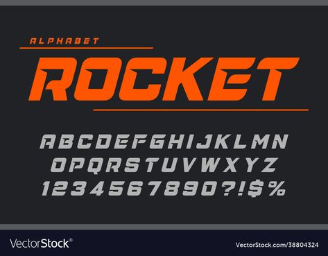 Racing Font, Sign Lettering Fonts, Art Deco Letters, Creative Mind Map, Car Showroom Design, Vector Characters, Bike Print, Outing Quotes, Comic Book Superheroes