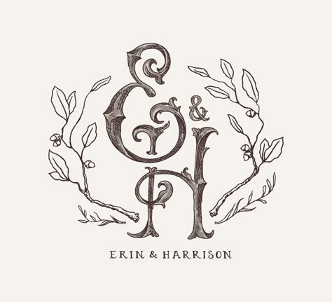 Wedding Logo Design, Online Logo Design, Wedding Logo, Typography Calligraphy, Wedding Logos, Minimalist Logo Design, Monogram Design, Typography Inspiration, Typography Lettering