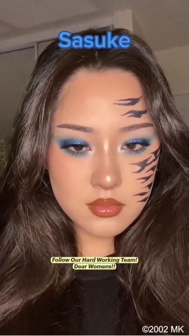 Naruto Makeup, Vampire Bride, Anime Eye Makeup, Makeup Inspired, Anime Makeup, Pinterest Makeup, Halloween Makeup Tutorial, Team 7, Make Me Up