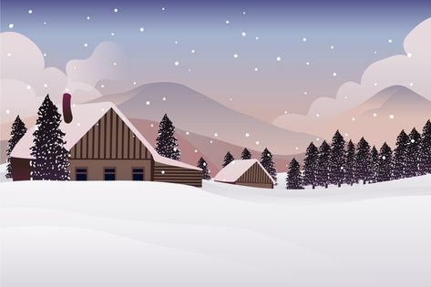 Winter landscape concept in hand drawn F... | Free Vector #Freepik #freevector #freebackground #freewinter #freesnow #freedesign Cartoon Winter Background, Aesthic Christmas Wallpaper Laptop, Winter Wallpaper Desktop, Xmas Cartoon, Christmas Illustration Design, Christmas Layout, Christmas Desktop Wallpaper, Snow Design, Background Winter