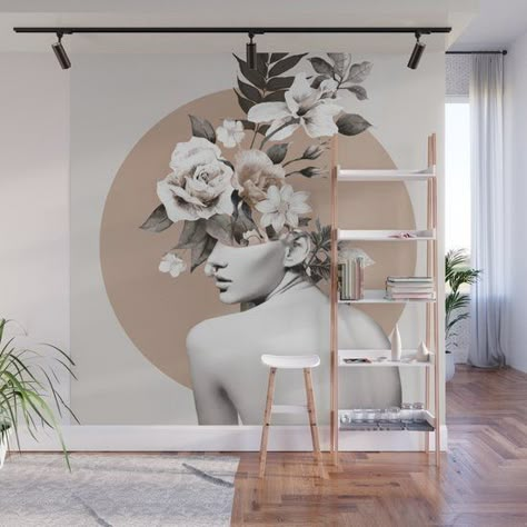 Salon Mural Ideas, Salon Wall Decor Ideas, Instagram Wall Ideas, Salon Wallpaper, Salon Wall Art, Salon Suites Decor, Hair Salon Decor, Beauty Room Decor, Wall Painting Decor