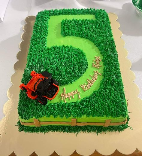 Lawn Mowing Cake, Green Tractor Birthday Cake, Lawnmower Birthday Cake, Farming Birthday Cake, Lawn Mower Party Ideas, Tractor Birthday Cake Ideas, Tractor Ted Birthday Cake, Farm Birthday Cake Ideas, Lawn Mower Birthday Cake