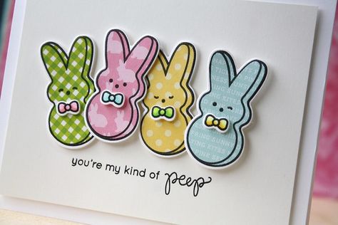 Stampin Up Easter, Easter Messages, Easter Cards Handmade, Copic Sketch Markers, Make Your Own Card, Easter Peeps, Spring Cards, Easter Card, Cards Ideas