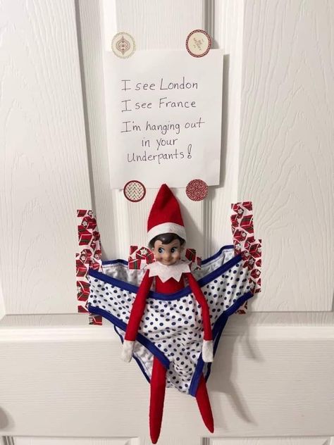 Ideas For Elves On The Shelf, Elf On The Shelf Toilet Paper Ideas, Elf We're Back Ideas, Easy Elf Pranks, Elf Tricks Ideas, Night Before Christmas Eve Elf On The Shelf Ideas, Elf On The Shelf Ideas Poop, Elf On The Shelf Floor Is Lava, Elf Ideas Funny