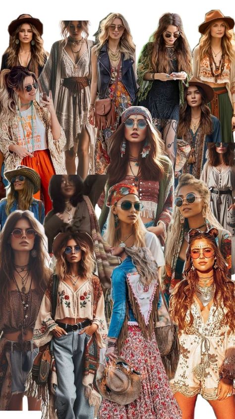 Hippie Style Karneval, Western Hippie Aesthetic, Hippie Carnaval, Hippie Cowgirl Style, Hippie Sabotage, Hippie Cowgirl, Hippie Goth, 2025 Aesthetic, Boho Rock