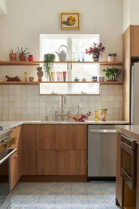 Bainbridge — Studio Indian Queen Lane Kitchen Shelves Over Window, Open Shelving In Front Of Kitchen Window, Open Shelving Across Kitchen Window, Kitchen Window Interior, Kitchen Window Wall Ideas, Shelves Over Windows Kitchen, Open Shelving Over Window, Kitchen Shelves In Front Of Window, Kitchen Shelf In Front Of Window