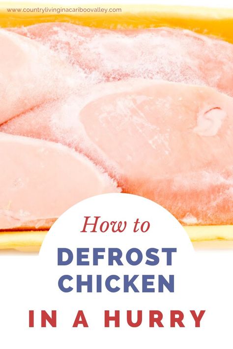 Defrost Chicken Instant Pot, Dinner Recipes Frozen Chicken, How To Dethaw Frozen Chicken Fast, Thawing Chicken Quickly, How To Thaw Chicken Quickly, How To Defrost Chicken Quickly, Frozen Chicken Oven, Frozen Meat Recipes, Frozen Boneless Chicken Breast Recipes